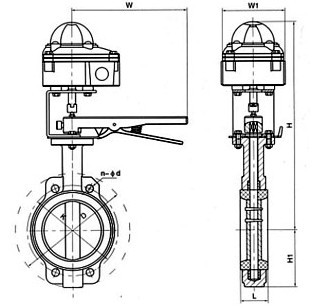 渦輪蝶閥-渦輪溝槽信號(hào)蝶閥 渦輪蝶閥-渦輪溝槽信號(hào)蝶閥
